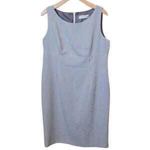 Excellent Condition KASPER Seersucker Sleeveless Dress sz 14